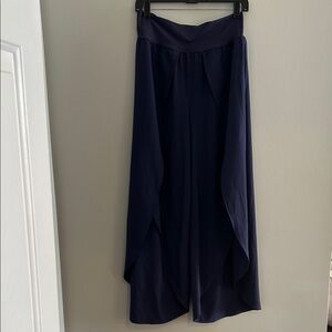 HALARA Navy Wide Leg Pants